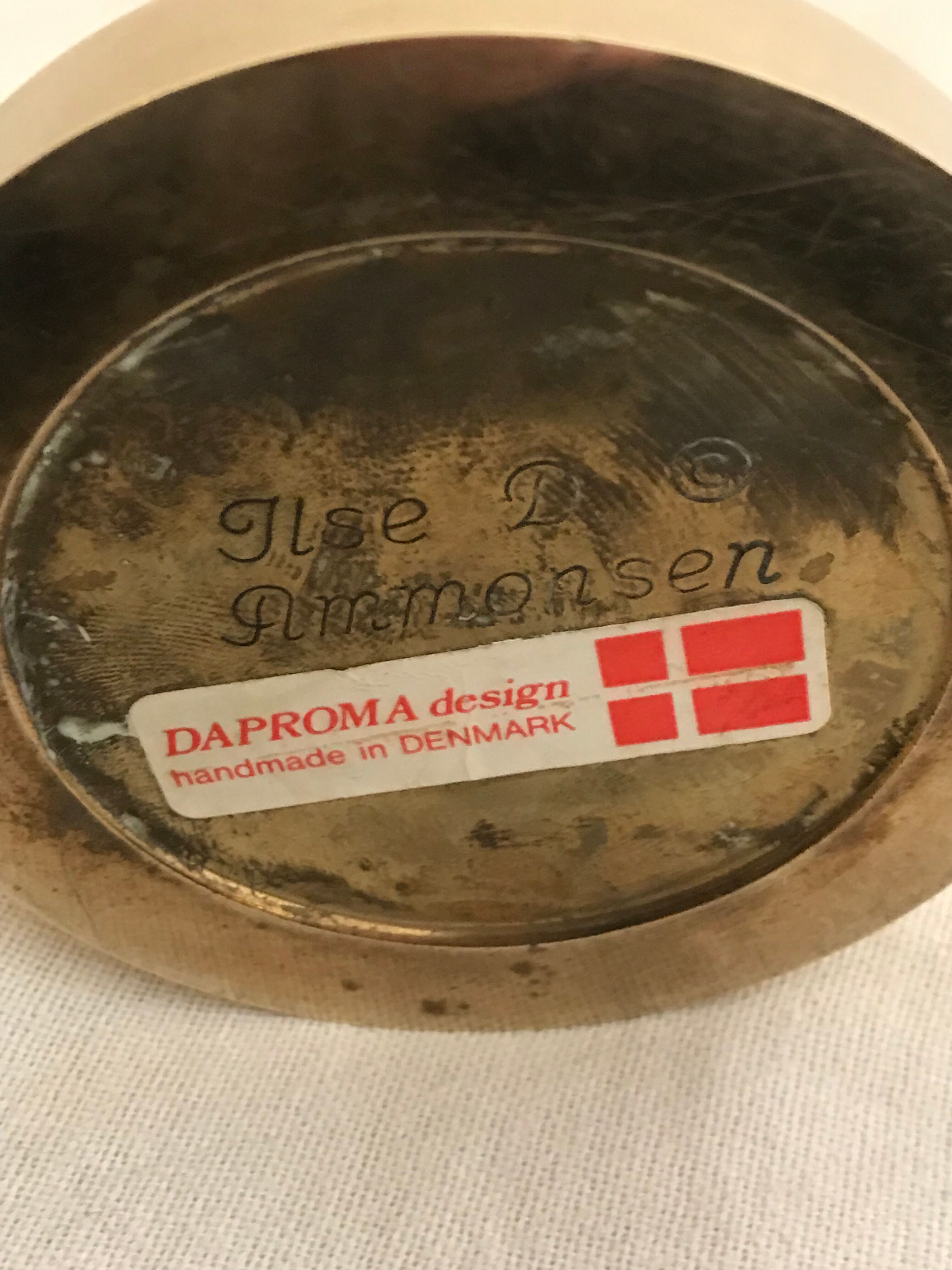 Brass gyroscopic candlestick Ilse Ammonsen Denmark 1950