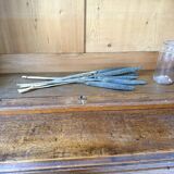 Old XL Napoleonic oak glass bookcase, 19th century