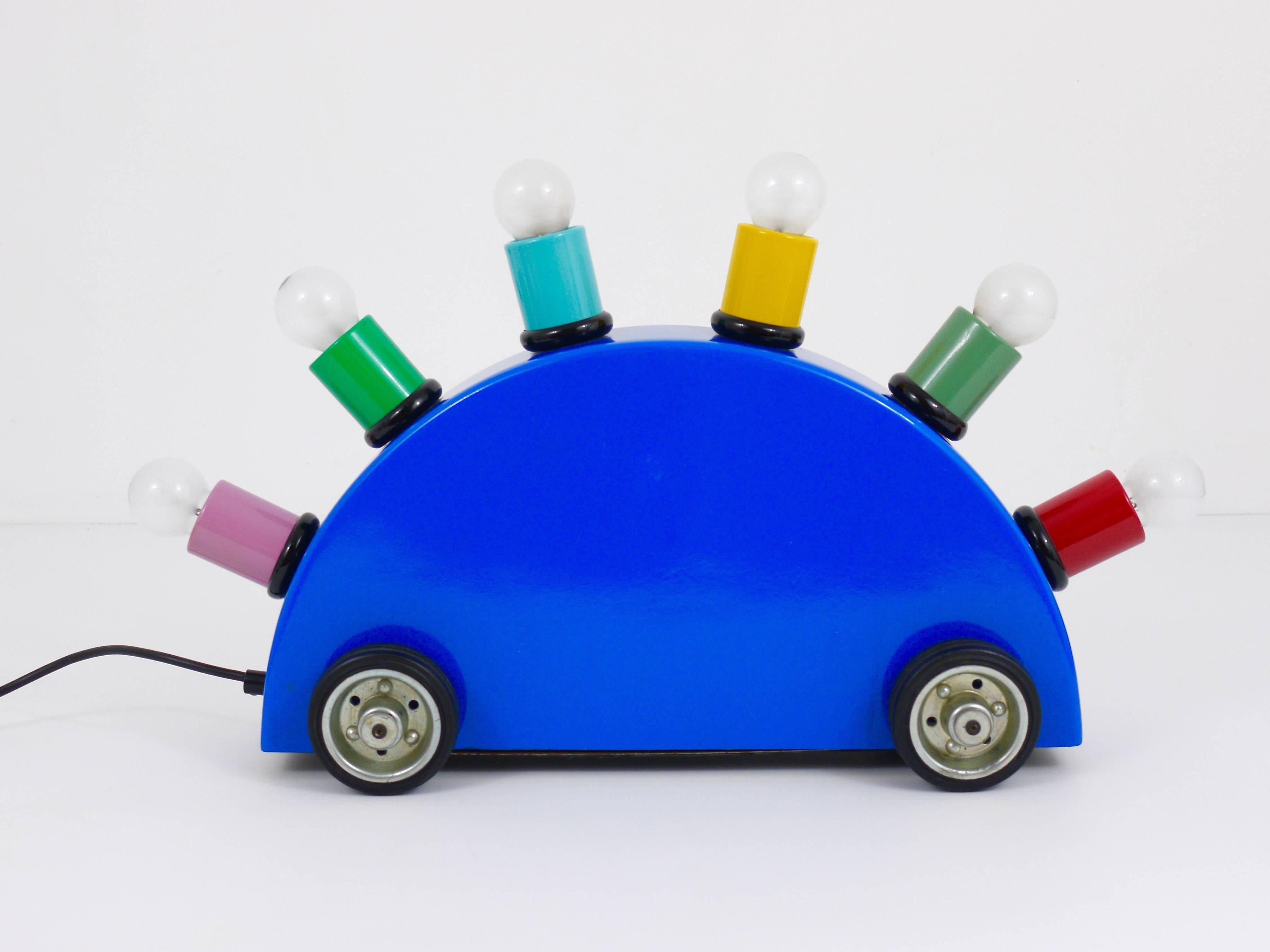 Martine Bedin 1st Edition Super Lamp, Memphis Milano, Postmodern, Italy, 1980s