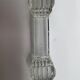 6 Portieux Art Deco knife rests in transparent moulded glass, French glassware from the 1930s.