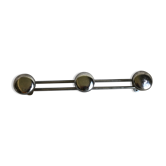 Metal wall coat rack