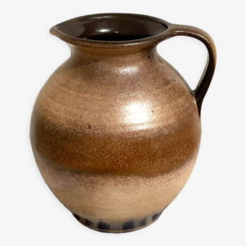 Scheurich 603-15 brown-beige vase or jug with handle, west german art pottery (wgp)