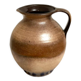 Scheurich 603-15 brown-beige vase or jug with handle, west german art pottery (wgp)
