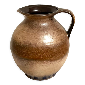 Scheurich 603-15 brown-beige vase or jug with handle, west german art pottery (wgp)