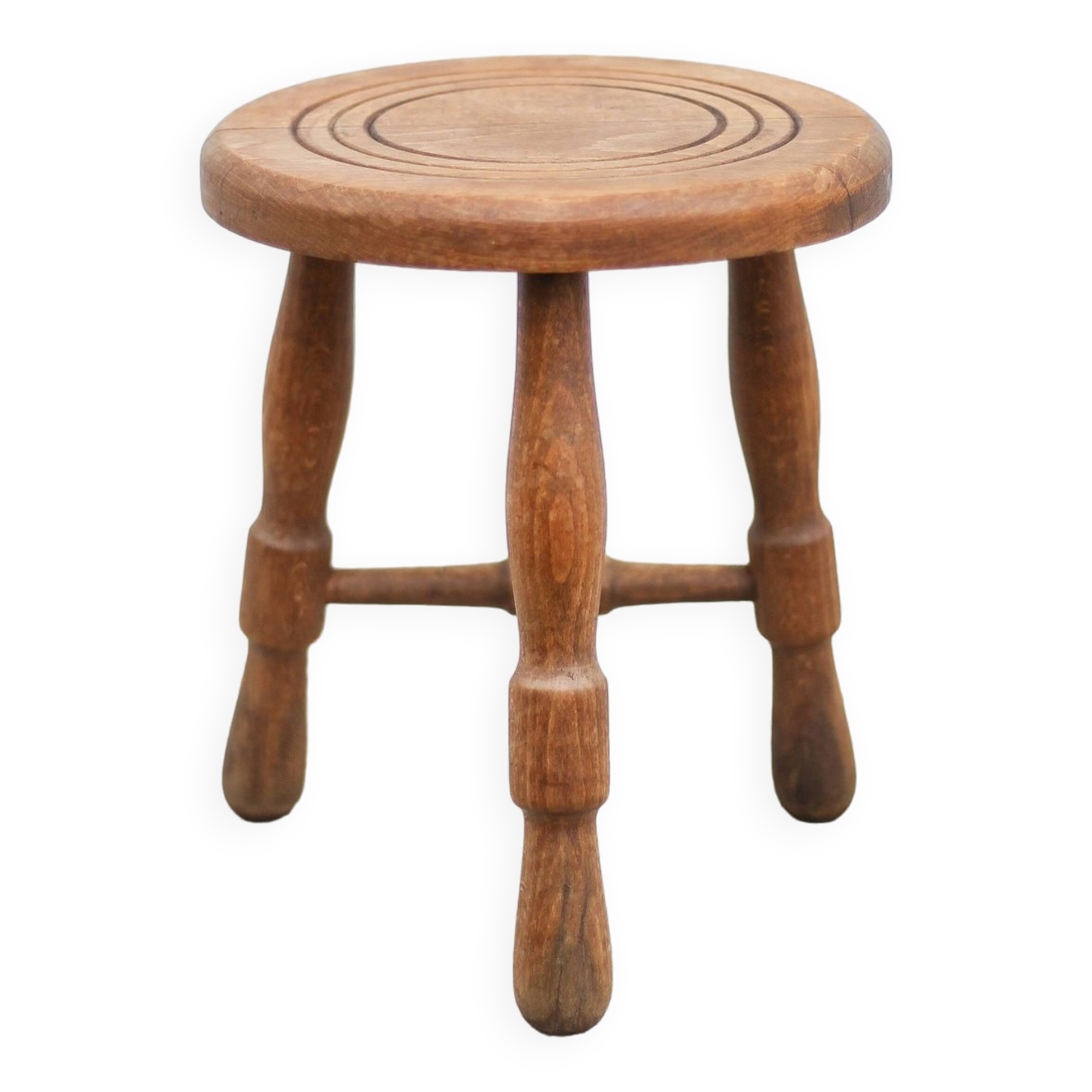 Tabouret vintage, tabouret bois, tabouret d'appoint, porte-plante