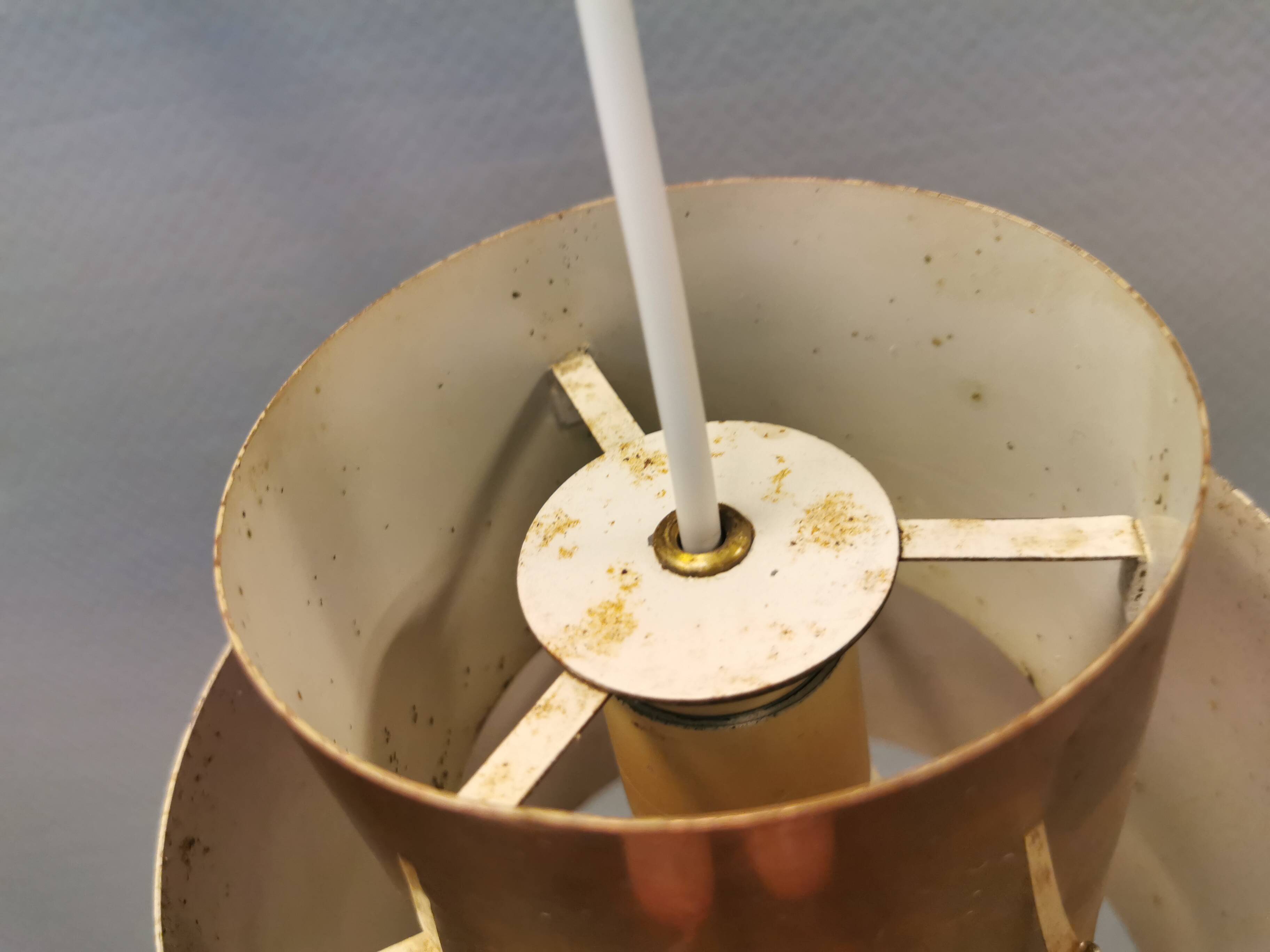 Hanging lamp, model Tunika, by Jo Hammerborg for Fog & Mørup Denmark 1966.