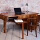 Art Deco Walnut Writing Desk from Up Závody, Czech, 1930s