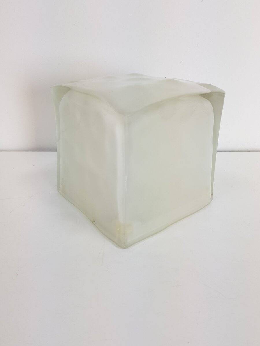 Iviken Ice Cube Table Lamp in Glass from Ikea, 1990s, Set of 3