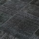 Handmade Turkish Overdyed 193 cm x 300 cm Black Patchwork Carpet