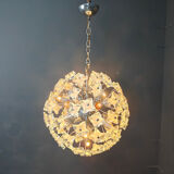 Mid-century glass sputnik chandelier, 1970s