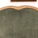 Large headboard, Louis XV style, clay green and wood