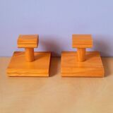 Pine coat hooks, 1980.