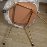 Pair of chairs pelfran moumoutes beige years 70