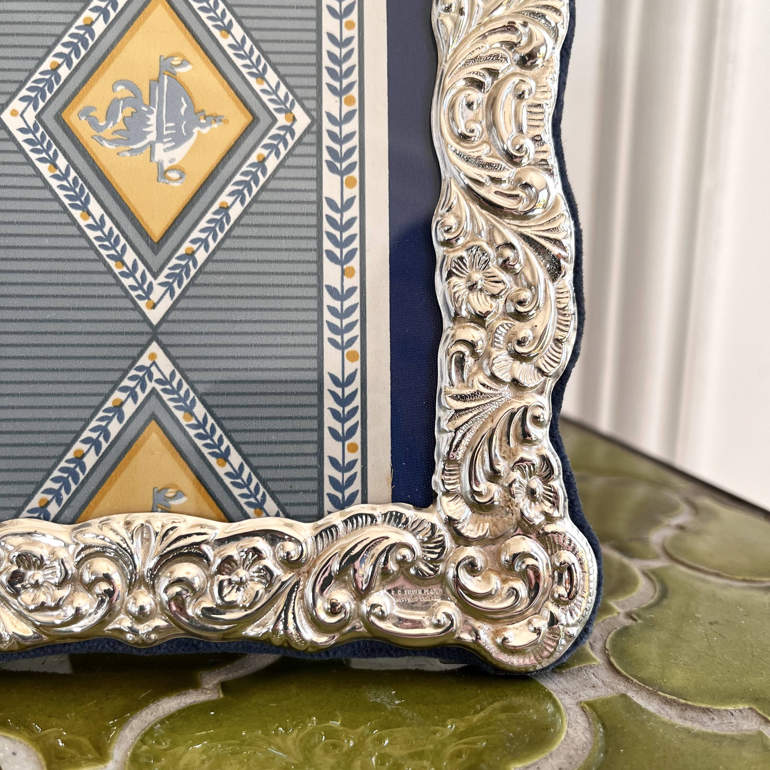 Silver plated photo frame