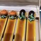 24 vintage Majolica Vallauris ceramic knife holders.