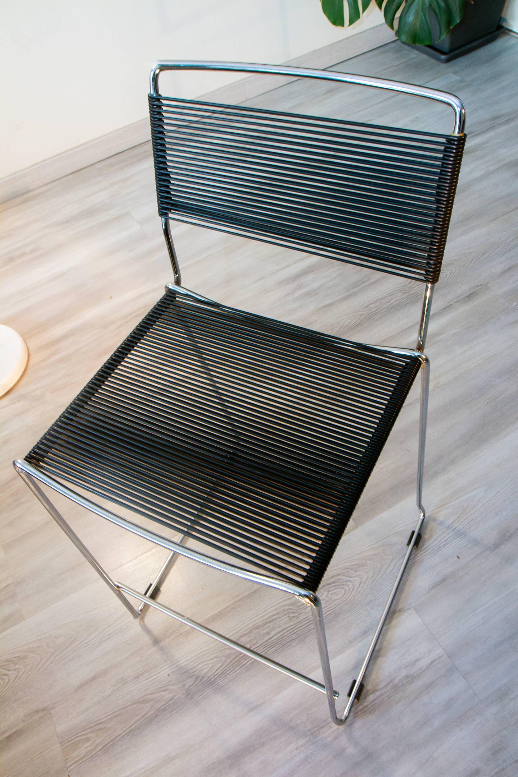 Chaise haute spaghetti dans le goût de Giandomenico Belotti, 1980
