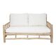 Banquette 2 places en bois avec coussins