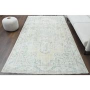 1970s Turkish Oushak Handmade Wool Cotton Orange Area Rug 178x307