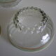 Lot of 8 old dessert cups with granite contour and gilded edges - vintage - 60s