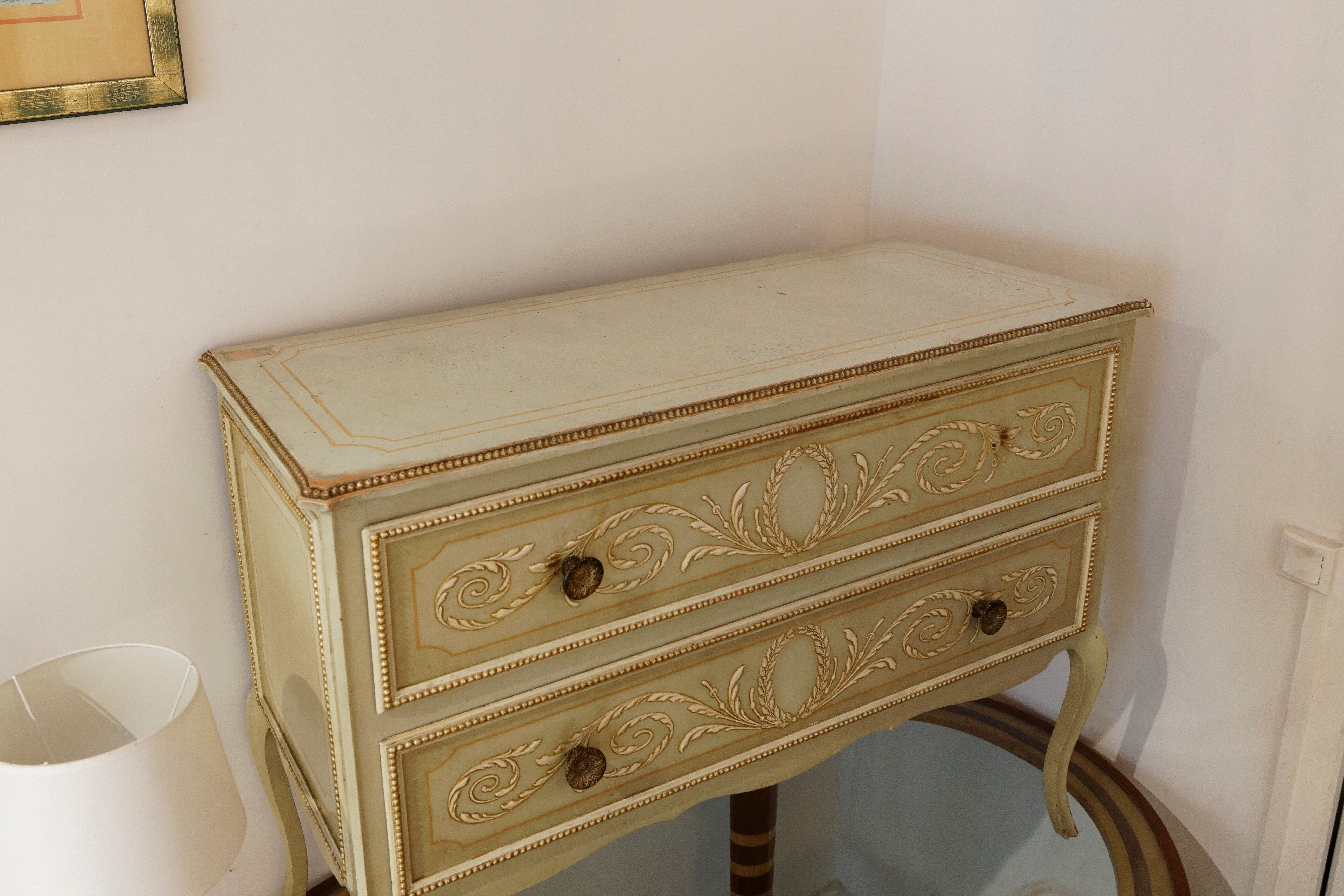 Chest of drawers 2 drawers venetian style