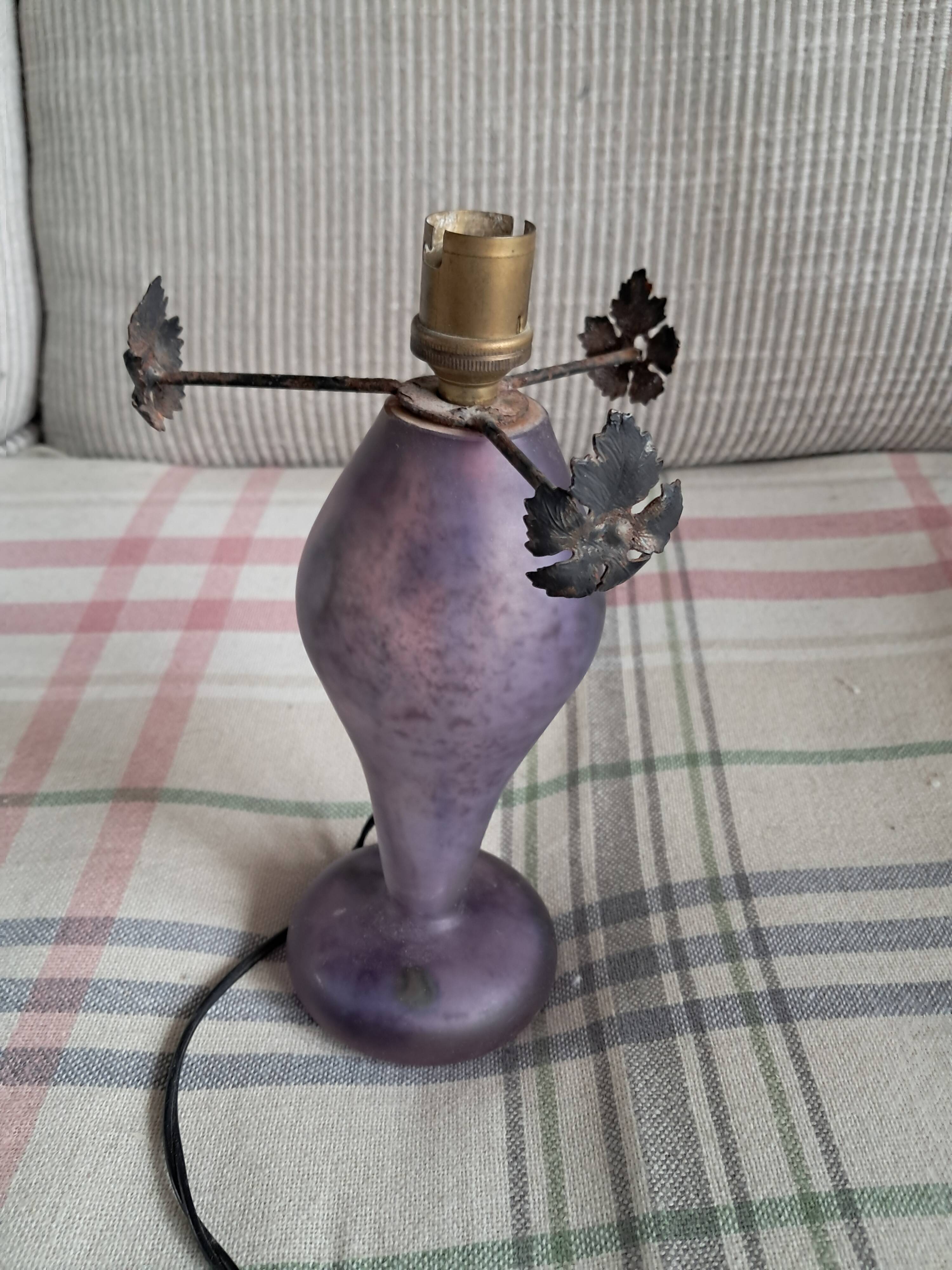 Vintage glass paste lamp