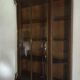 Vitrine murale pour collection ou autre en bois, verre et laiton