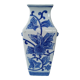 Asian vase shape baluster floral decoration handle Lion's head