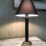 Lamp with brass foot