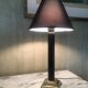 Lamp with brass foot