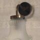 Swan neck wall lights in brass and glass - mid 20th century.