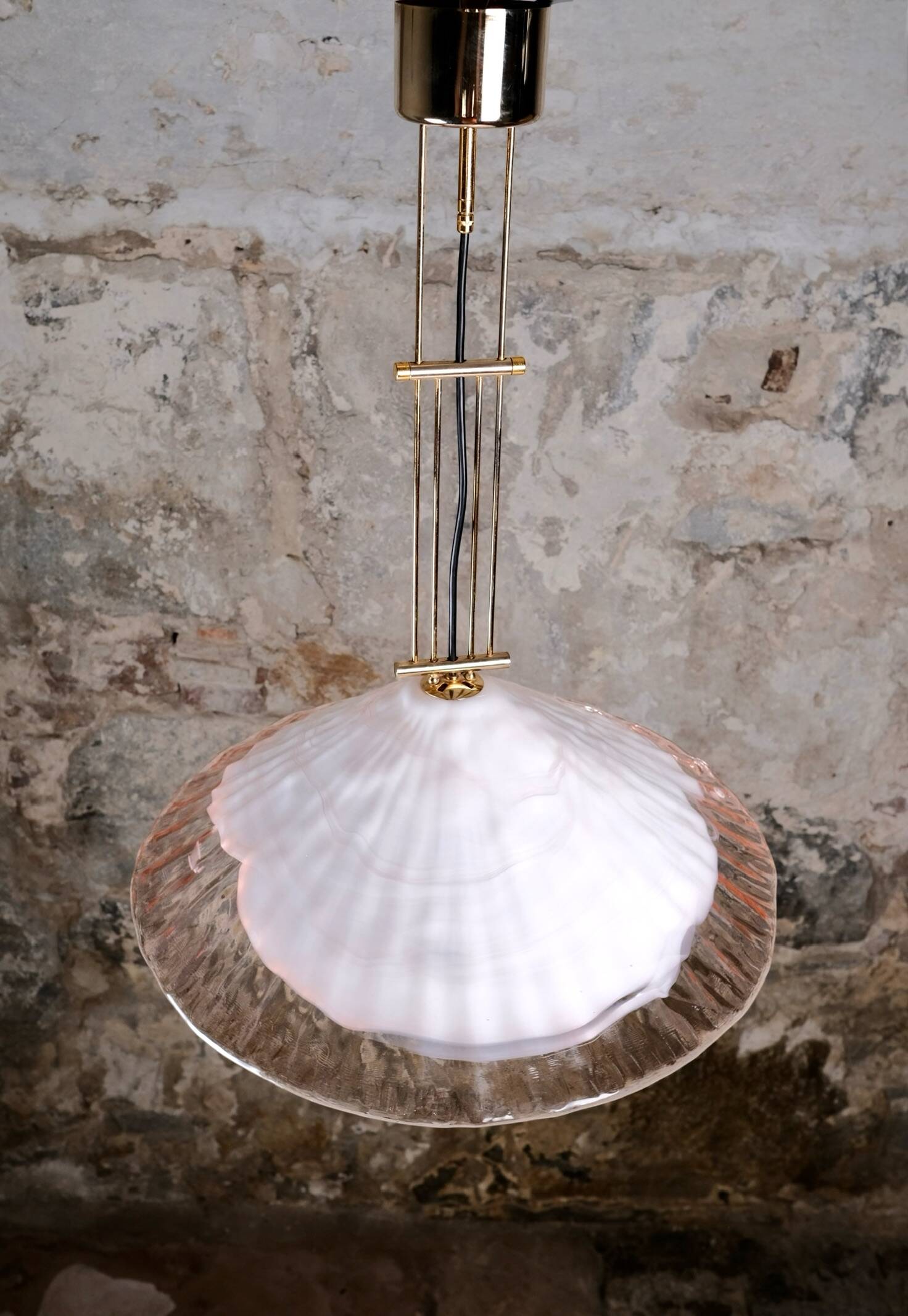 Murano glass and brass pendant by La Murrina, Italy, 1970s