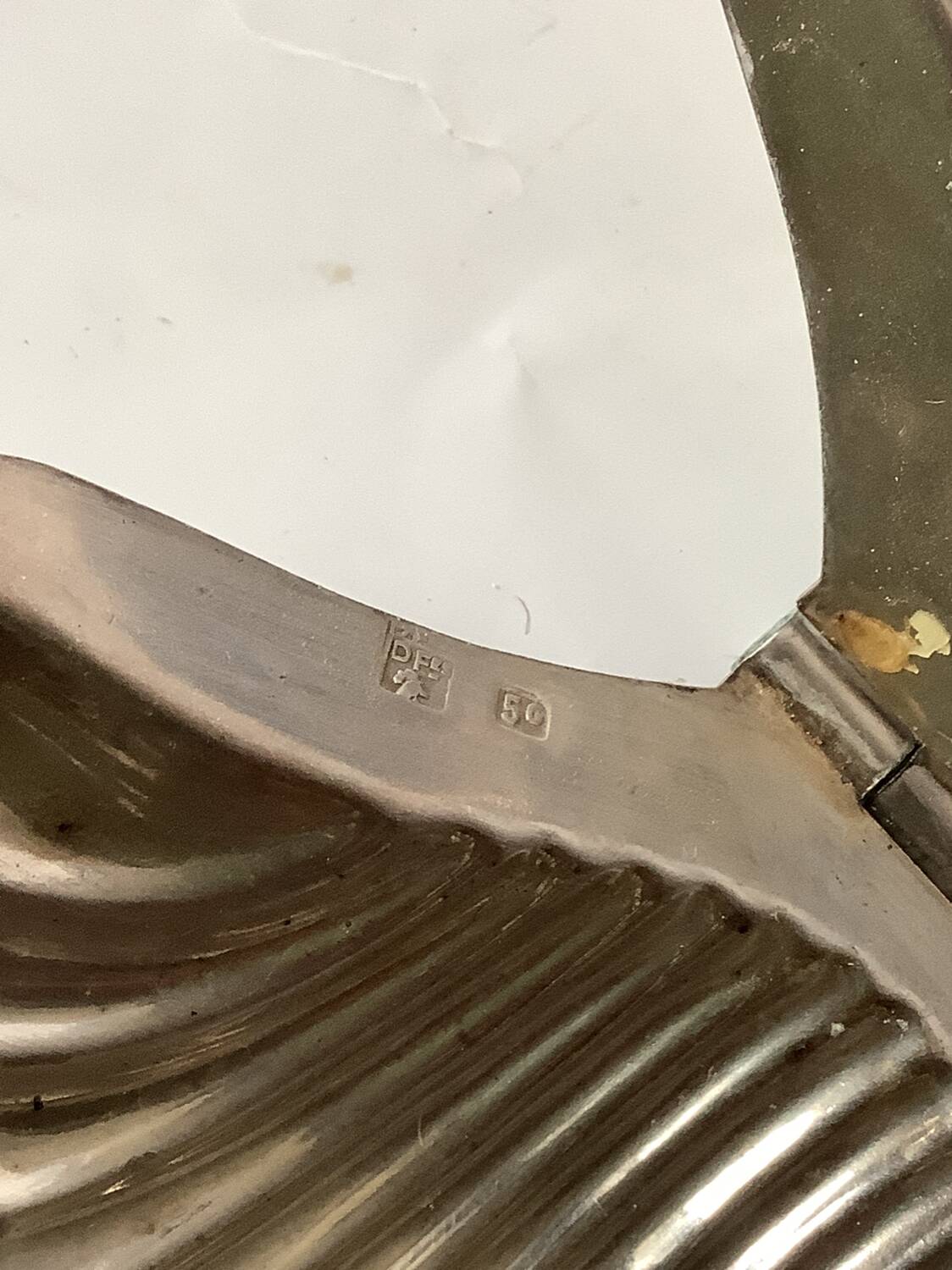 Silver-plated caviar or butter dish