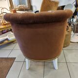 Fauteuil crapaud  capitonné 1970