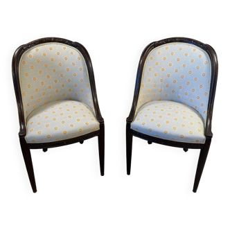 Pair of art deco armchairs