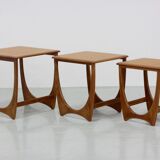 Tables gigognes "Astro" en teck  de G-Plan 1960s