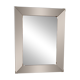 Faceted mirror with rose-coloured frame – Italy, 1980s