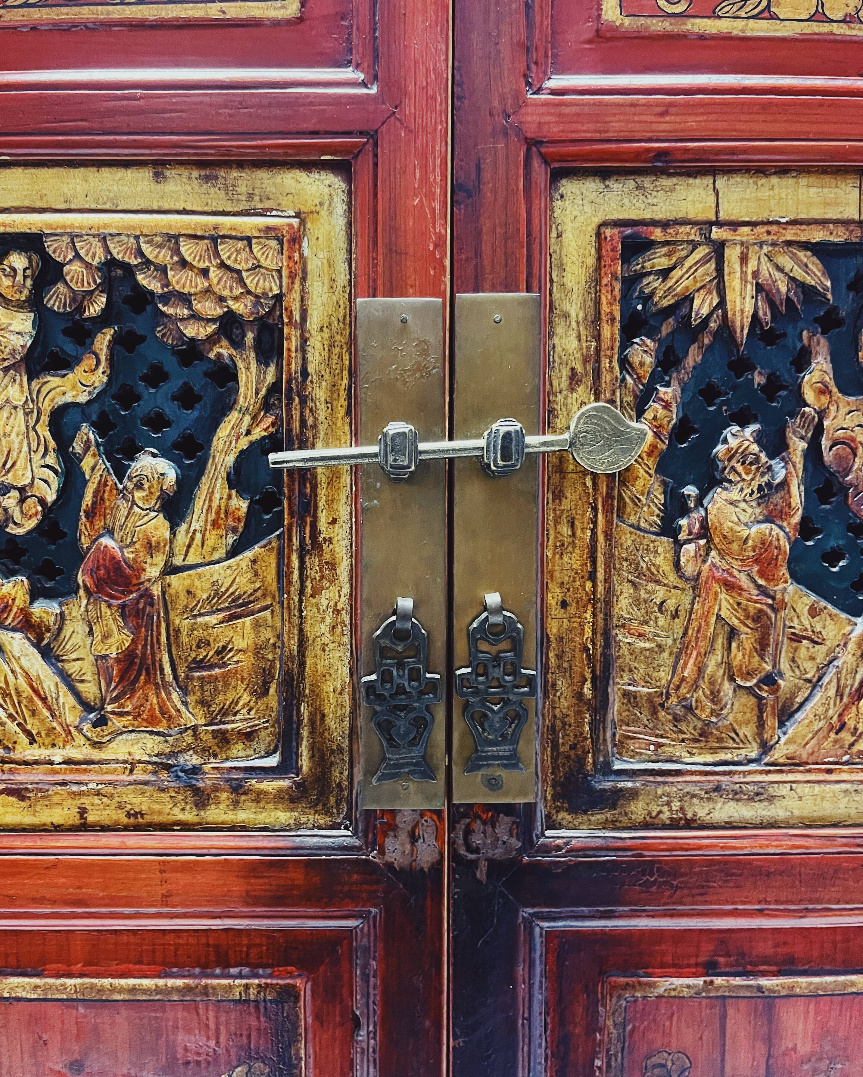 Antique Chinese wooden cabinet