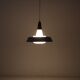 Rare Ernst Voss pendant lamp / glass / teak / aluminium / mid-century Danish modern design / 1960s