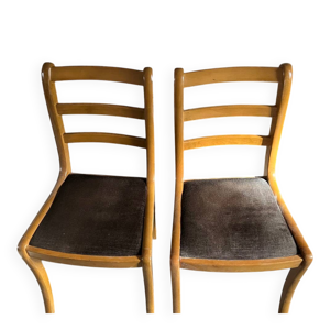 Lot de 2 chaises vintage - style scandinave