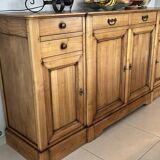 4-door sideboard in solid cherry wood - rené trotel
