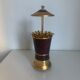 Vintage cigarette holder 1960 golden purple snake box - 19 x 9 cm
