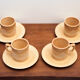 4 Espresso cups and saucers Pagnossin Italy
