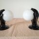 Pair of ceramic lamps or hand sconces