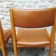 Chaises Maison Regain  en orme et cuir