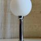 Bauhaus table lamp in metal and opaline globe - 1930s/40s