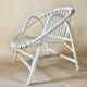 Fauteuil d'enfant en rotin vintage
