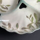 Faiencerie de Saint-Clément - Service dish "called beggar" - Art Deco - Earthenware - Mistletoe décor