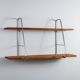 Solid oak wall shelf