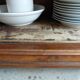 Walnut and walnut veneer display case 1 door circa 1900