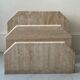 Travertine magazine holder, italy 1970